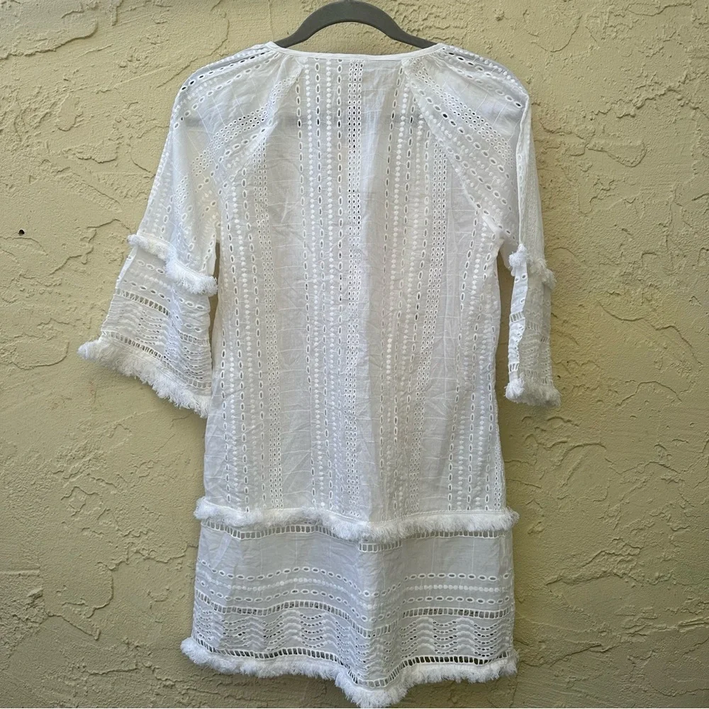 NWT Raga Arshi Embroidered Mini Beach Dress in white S - Picture 9 of 10